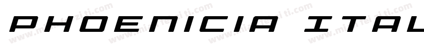 Phoenicia Italic字体转换